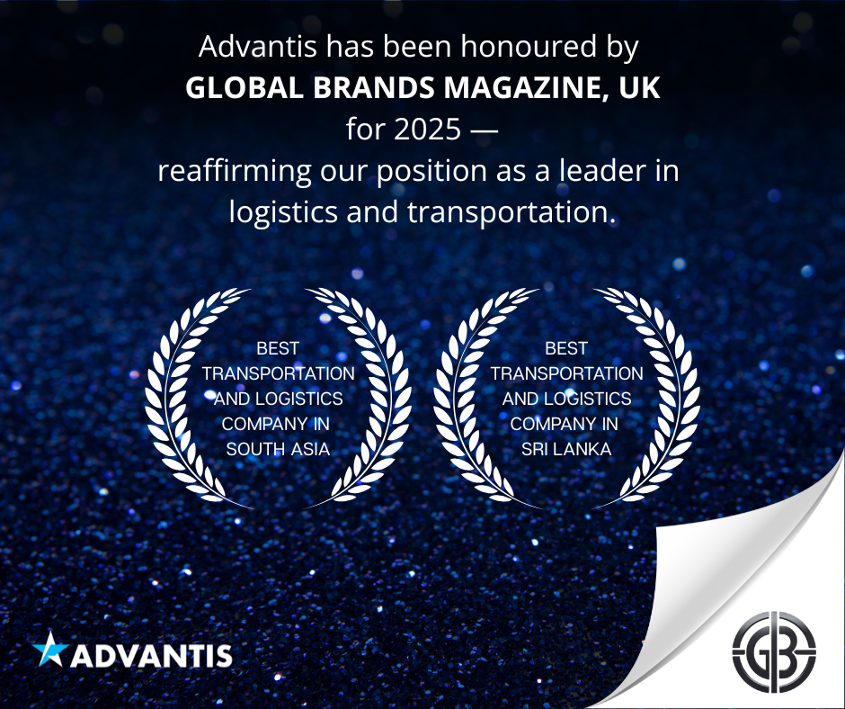 Advantis Named Best Transportation and Logistics Company in South Asia and Sri Lanka by Global Brands Magazine for Second Consecutive Year